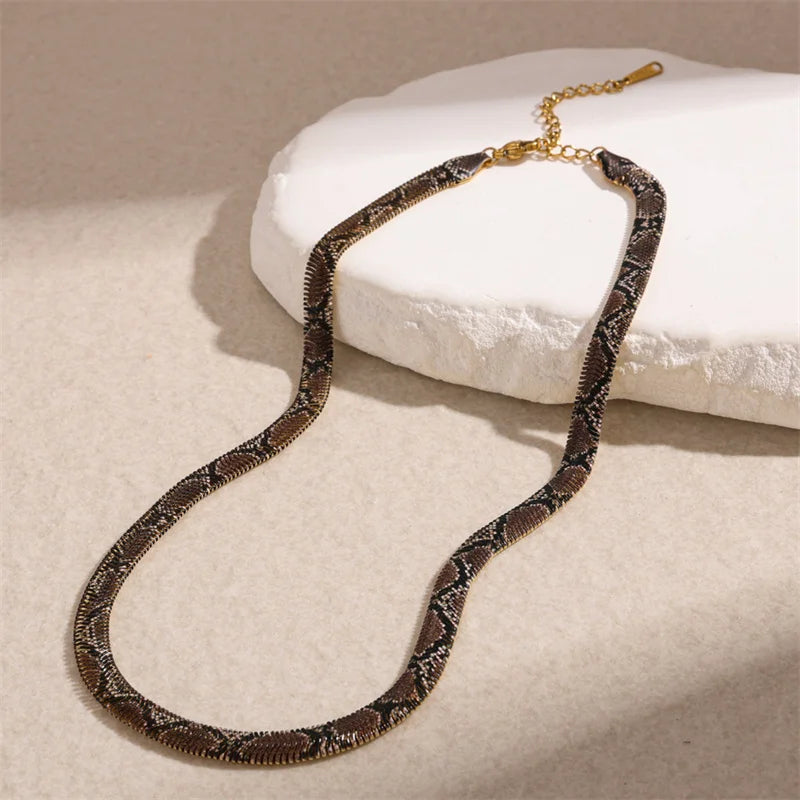 AFORIA™ SNAKE PRINT NECKLACES