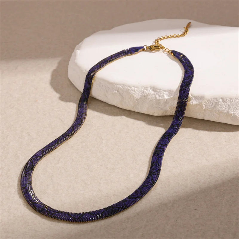 AFORIA™ SNAKE PRINT NECKLACES