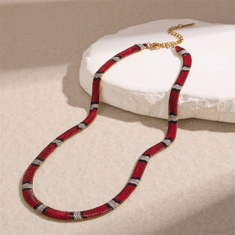 AFORIA™ SNAKE PRINT NECKLACES